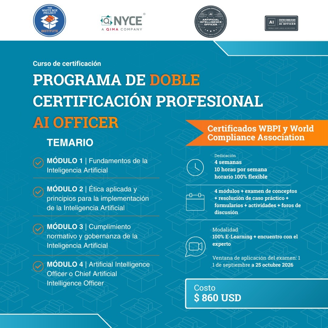 Programa de Doble Certificación Profesional IA Officer